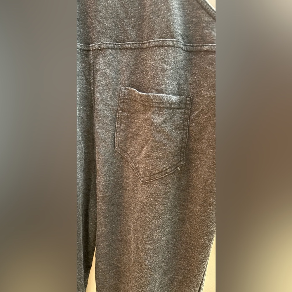 Z Supply Gray Overall Jumpsuit; Womens Juniors L 11/13. EUC. - Picture 6 of 8